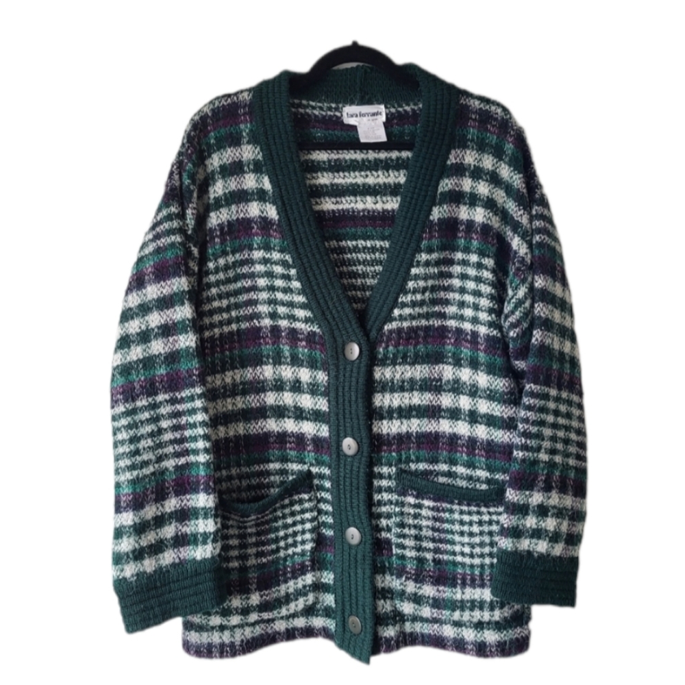 Lara Ferrante oversized Eclectic Grandpa Cottagecore Cozy Layering Knit Cardigan